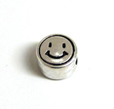 Metall-Perle 7mm Smiley